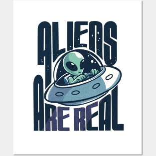 Aliens are Real Posters and Art